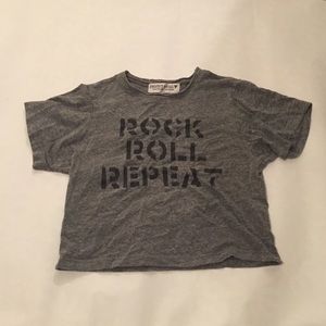 Women's/Girls grey crop top