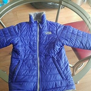 Reversible girls North Face coat
