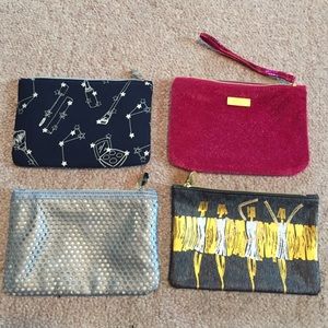 Four Ipsy Make Up Bags