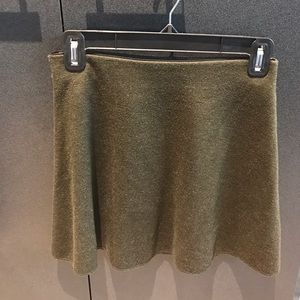 ZARA TRAFULAC ARMY GREEN SKIRT