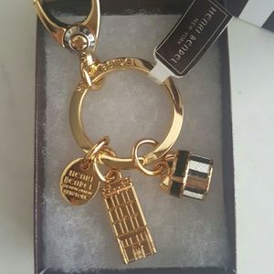Henri Bendel Gold Keychain
