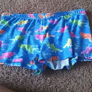 Blue Fish Pajama Shorts
