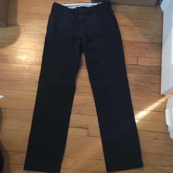Polo Navy Chino Classic Fit Pants 34x34