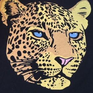 Wildfox Cheetah Black T Shirt