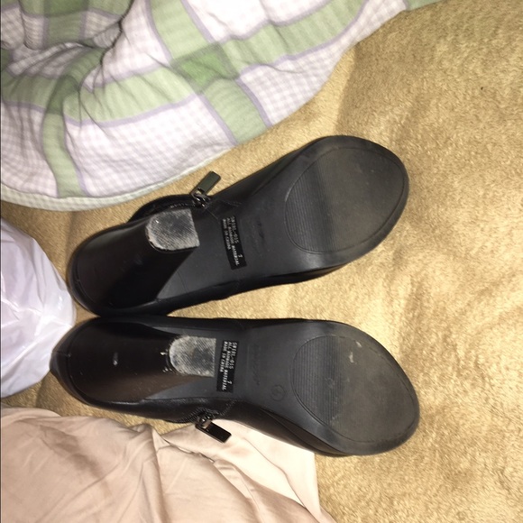 Black Leather Booties - Picture 4 of 4