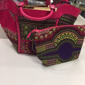 Stunning beautiful African print handbag homemade