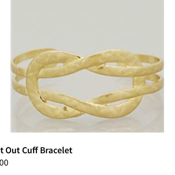 hammered cut out cuff bracelet