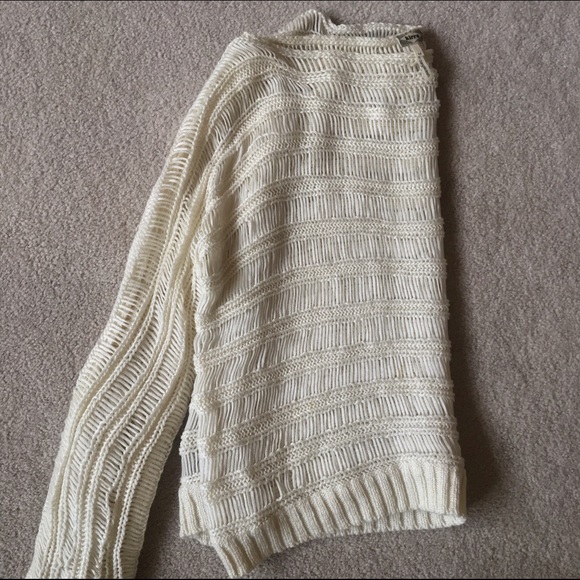 Cream colored, open breezy sweater from pacsun