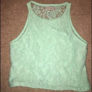Mint green Crop top