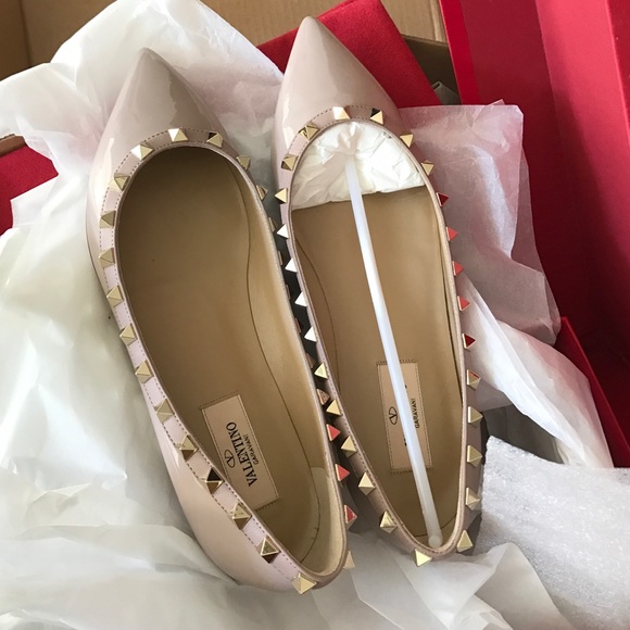 Valentino Rock stud flats