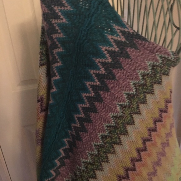 Multi color new poncho nwt