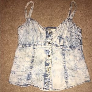 Denim crop top