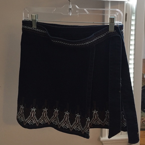 Dresses & Skirts - denim wrap skirt