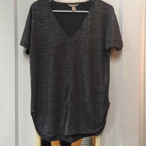 Banana republic slouchy oversized shiny tee