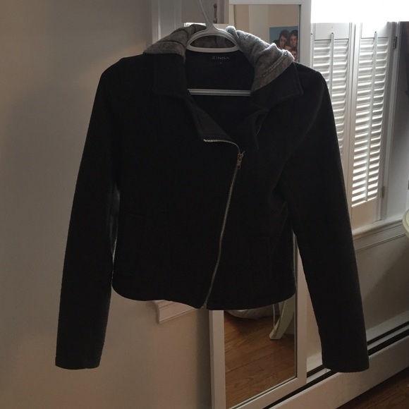 assymetrical dark grey jacket - Picture 1 of 2