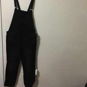 Zara distressed Overalls