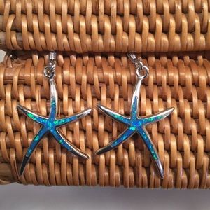 Silver Sterling Starfish Earrings