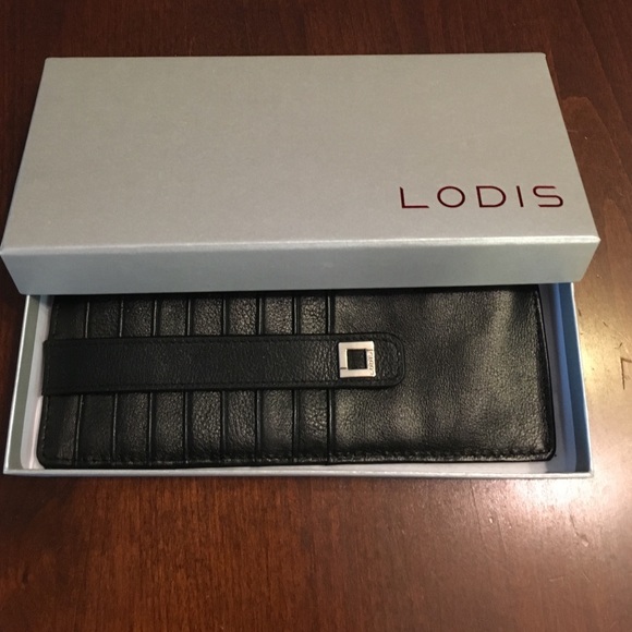 Black Leather Lodis Wallet