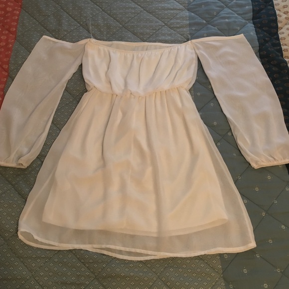 Rachel Kate Off-shoulder Ivory Dress