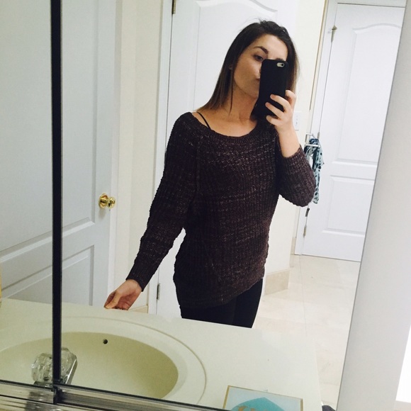 Oversized free people brown knit sweater - Picture 4 of 4