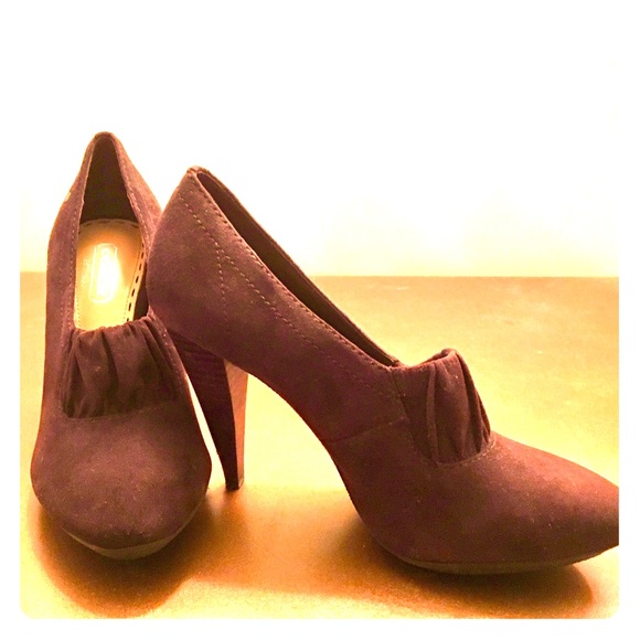 COACH Suede Platform Bootie Adra Pump 5