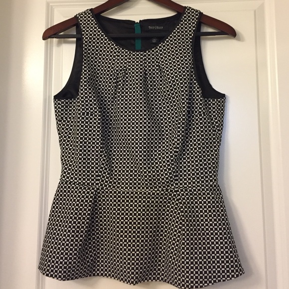 White House black market peplum top