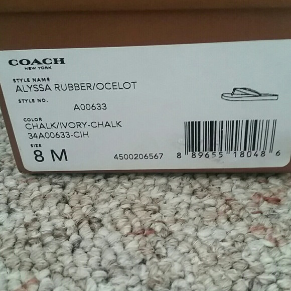 Coach Flip Flops - Picture 3 of 4