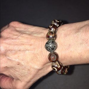 "The Woods" Agate and Diamond Bracelet