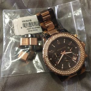 Michael Kors Tortoise/Rose Gold Watch