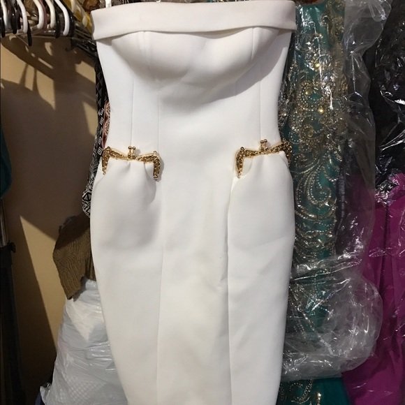 White cocktail; size 4