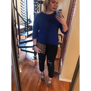 Blue Hi Low Sweater | F21 Sweater