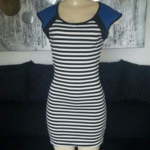 Striped fitted dress
