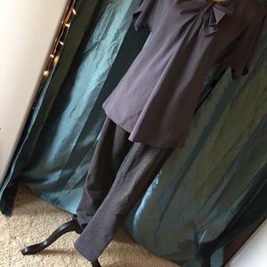 Calvin Klein Grey Stretch Skinny Slacks