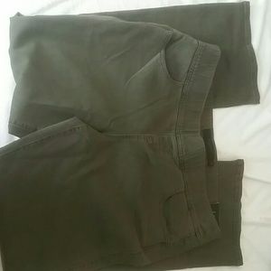 Plus-size Torrid olive green denim leggings