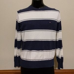 Classy Tommy Hilfiger Striped Crewneck Sweater