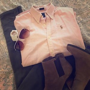 Ralph Lauren slim fit button down. Size 0.
