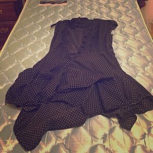 Black asymmetrical dress (gently worn)