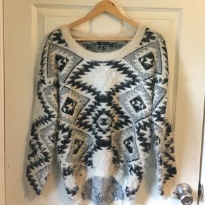 Dex Geometric-Print Sweater