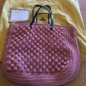 💯Auth. Fendi Tote w/ Dust Bag! Rare, Vintage! 👜