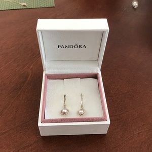 Pandora- Pearl Earrings
