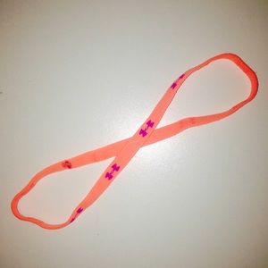 orange Under Armour headband