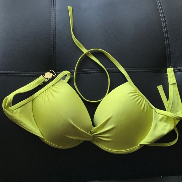 Lime green bikini top