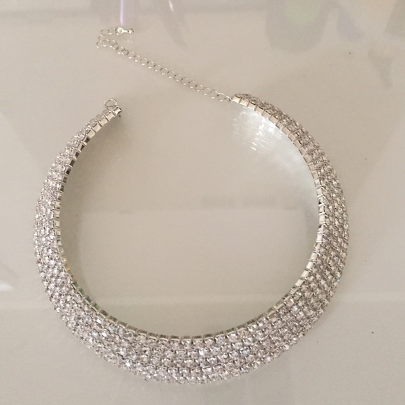 Rhinestone choker