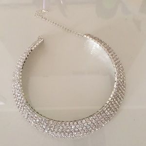 Rhinestone choker