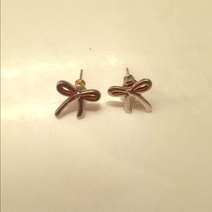 Gently used SS 925 bow earrings