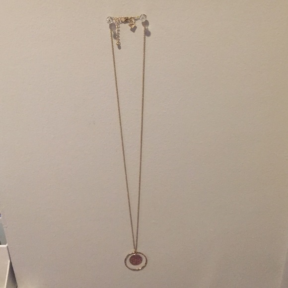 GOLD NECKLACE WITH SILVER MEDALLION
