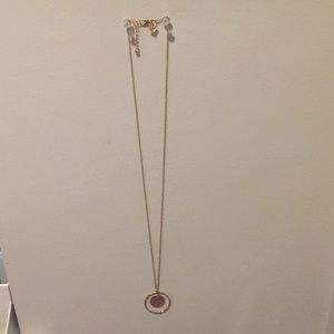 GOLD NECKLACE WITH SILVER MEDALLION