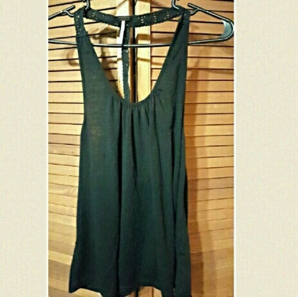 **SOLD** Black low cut racerback