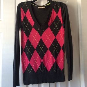Old Navy argyle sweater