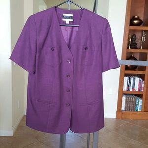 Amanda Smith Eggplant Two Piece Suit